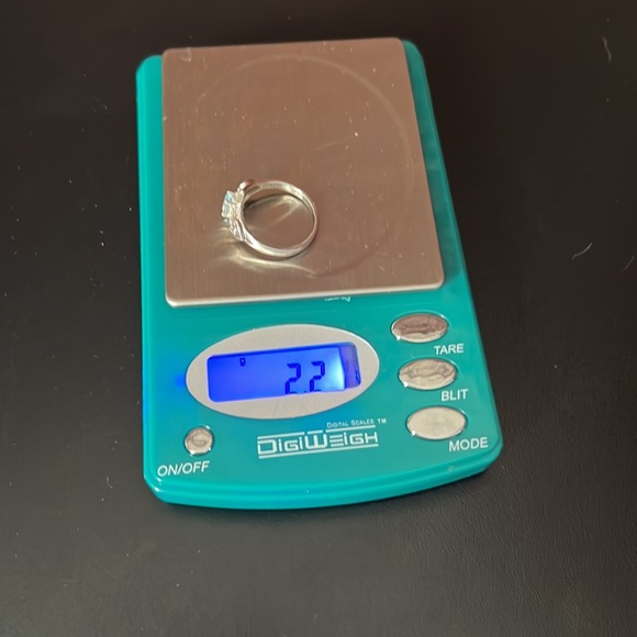 Blue topaz heart marquis ring - Picture 7 of 12